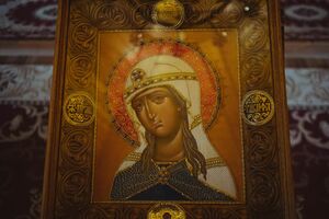 Риза для иконы св. Тавифы